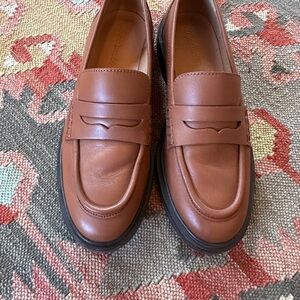 Madewell Brown Leather Loafers size 8.5